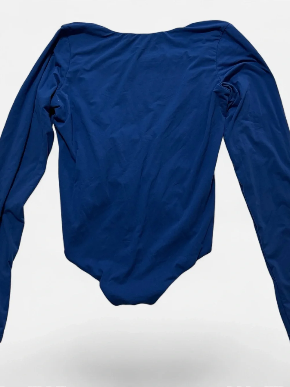 SKIMS Long-Sleeve Royal Blue One-Piece Swimsuit size L